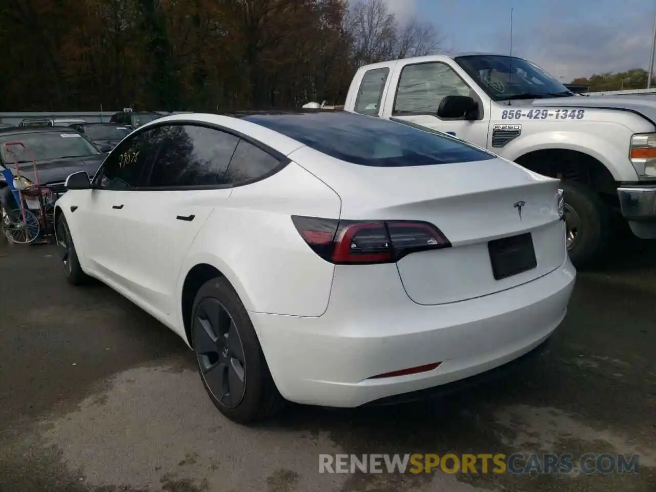 3 Photograph of a damaged car 5YJ3E1EA3MF963648 TESLA MODEL 3 2021