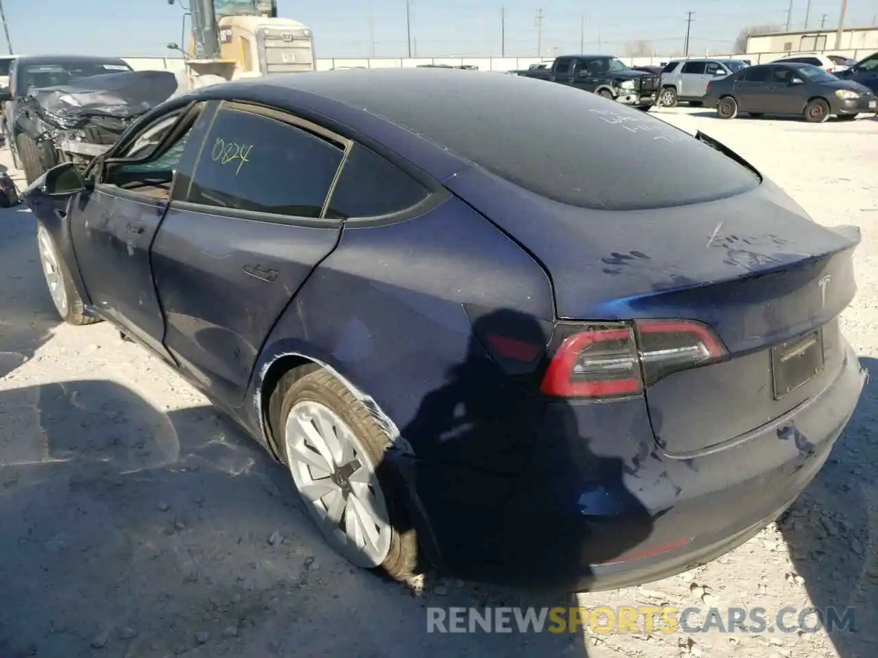 3 Photograph of a damaged car 5YJ3E1EA3MF977758 TESLA MODEL 3 2021