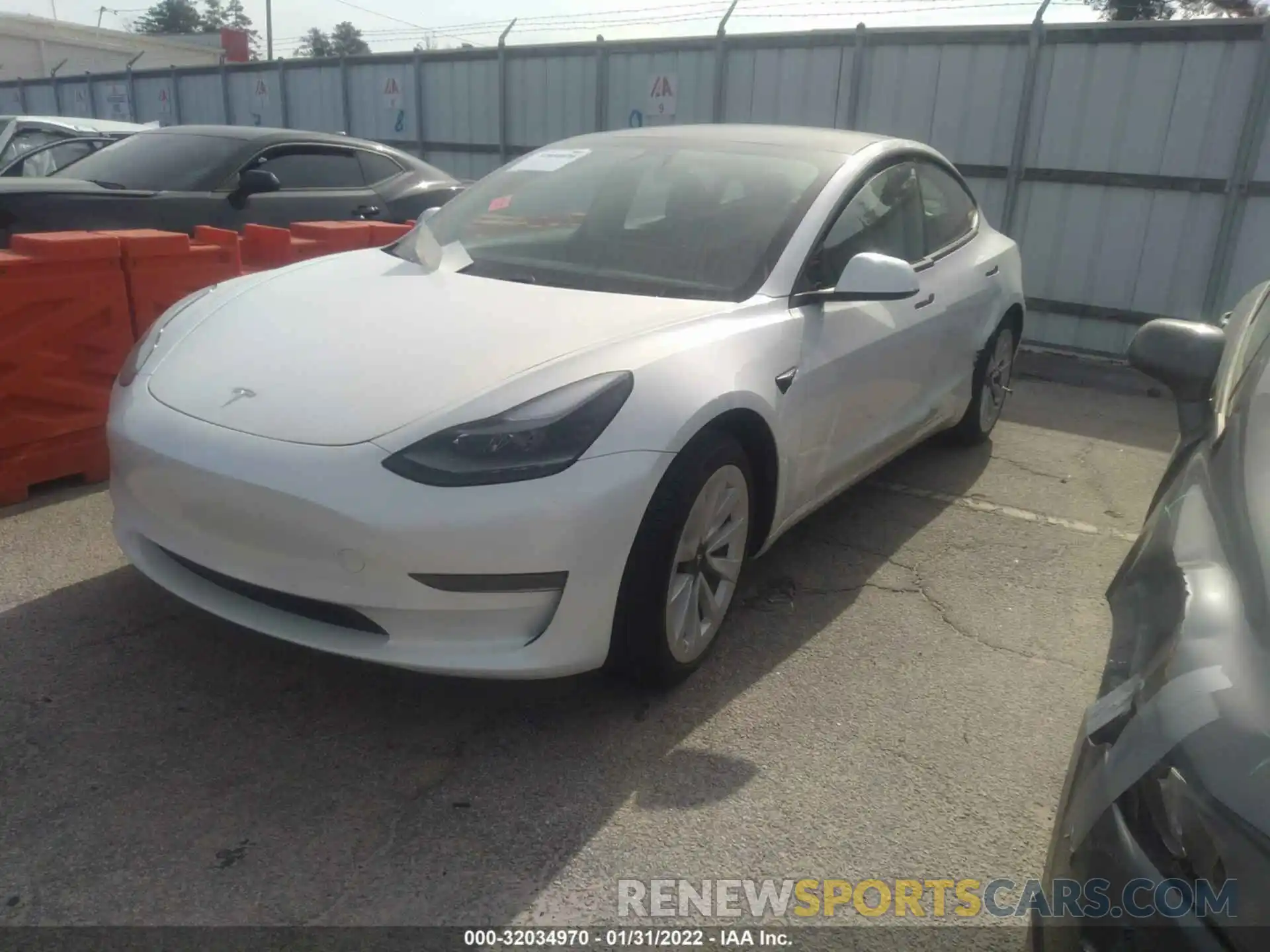 2 Фотография поврежденного автомобиля 5YJ3E1EA3MF977873 TESLA MODEL 3 2021