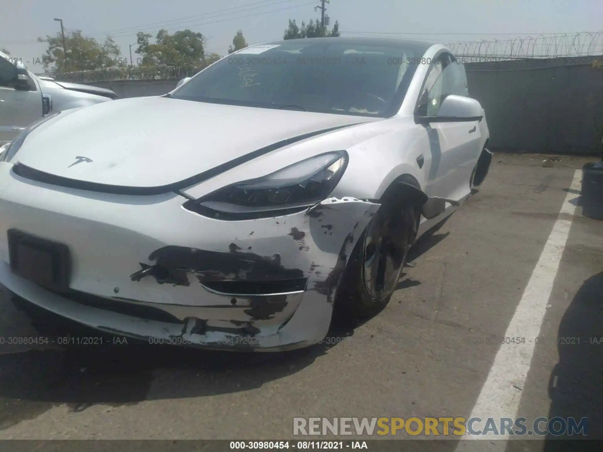 6 Photograph of a damaged car 5YJ3E1EA3MF986363 TESLA MODEL 3 2021