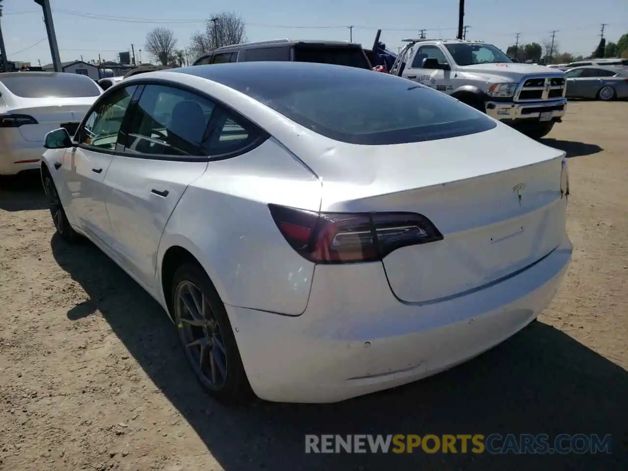 3 Photograph of a damaged car 5YJ3E1EA3MF991739 TESLA MODEL 3 2021