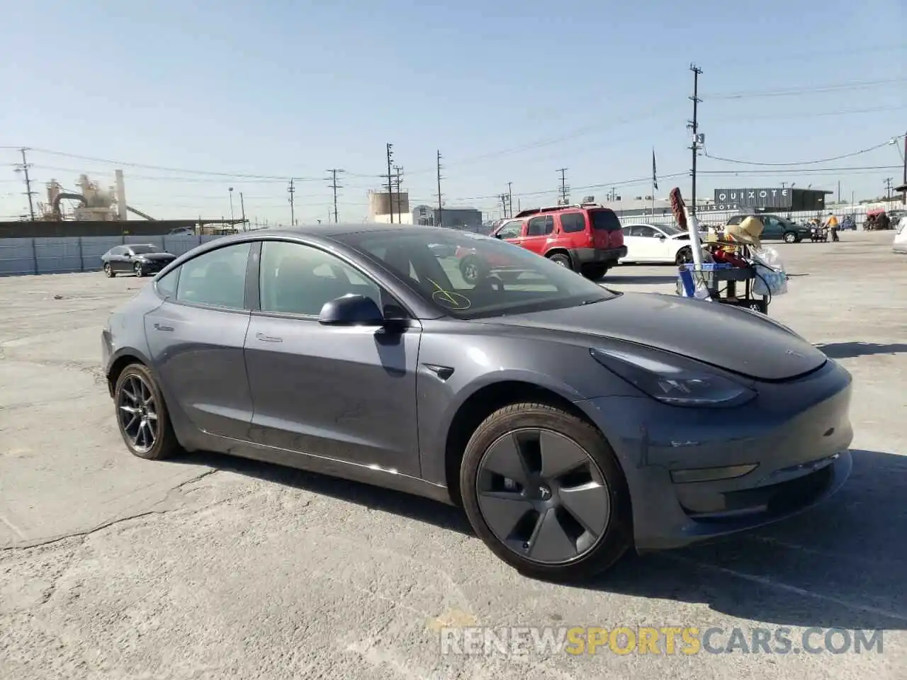 1 Photograph of a damaged car 5YJ3E1EA3MF997038 TESLA MODEL 3 2021