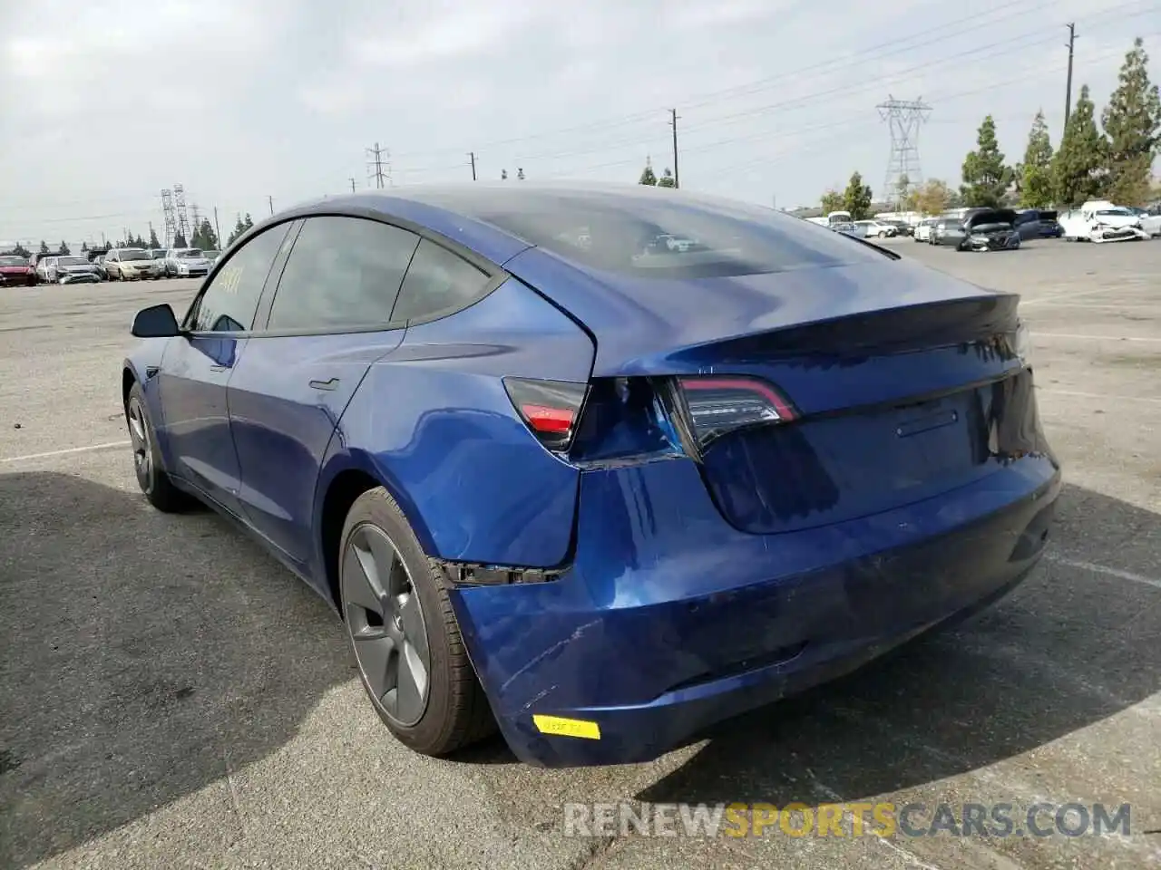 3 Photograph of a damaged car 5YJ3E1EA4MF006249 TESLA MODEL 3 2021