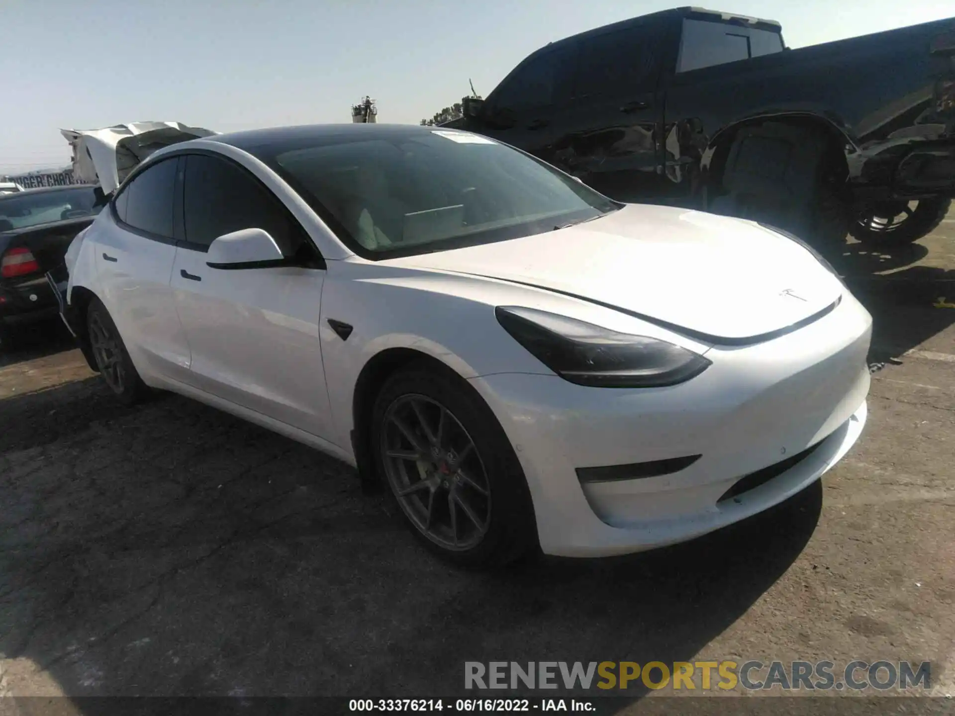 1 Фотография поврежденного автомобиля 5YJ3E1EA4MF018935 TESLA MODEL 3 2021