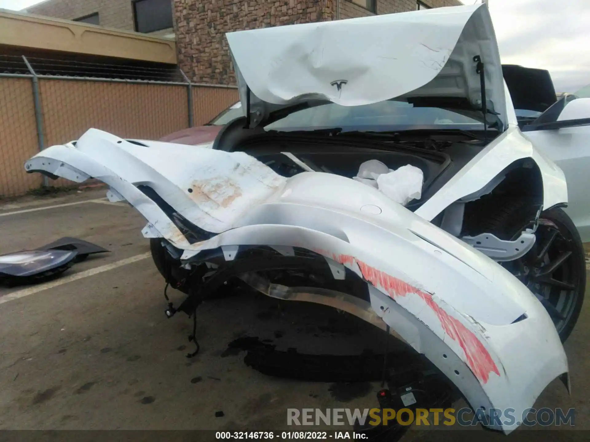 6 Photograph of a damaged car 5YJ3E1EA4MF021561 TESLA MODEL 3 2021