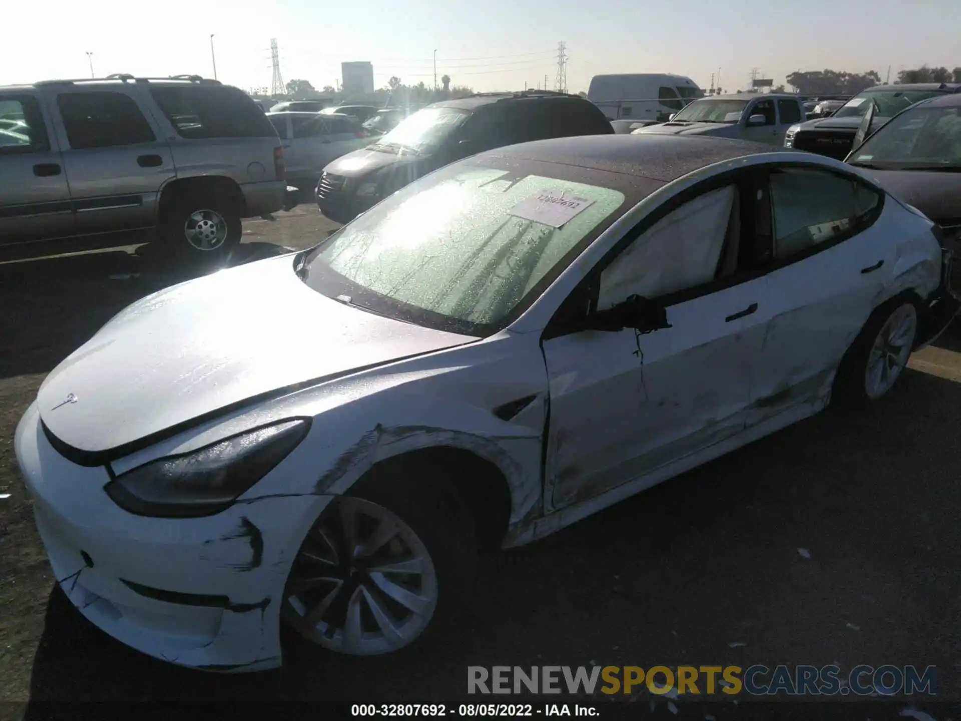 6 Photograph of a damaged car 5YJ3E1EA4MF028736 TESLA MODEL 3 2021