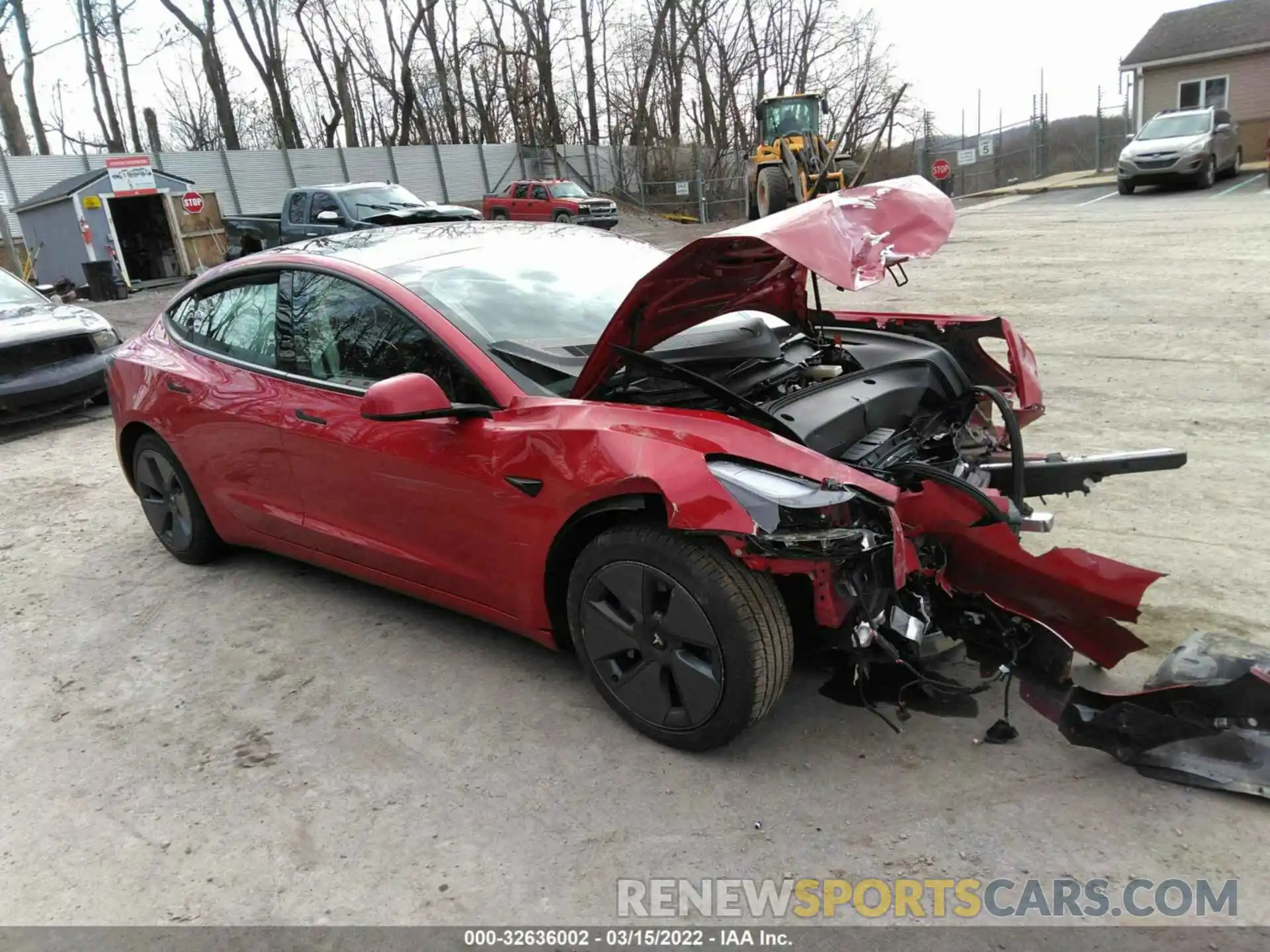 1 Photograph of a damaged car 5YJ3E1EA4MF029241 TESLA MODEL 3 2021