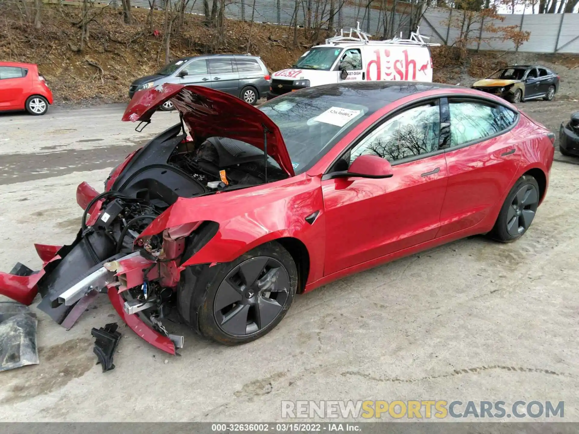 2 Photograph of a damaged car 5YJ3E1EA4MF029241 TESLA MODEL 3 2021