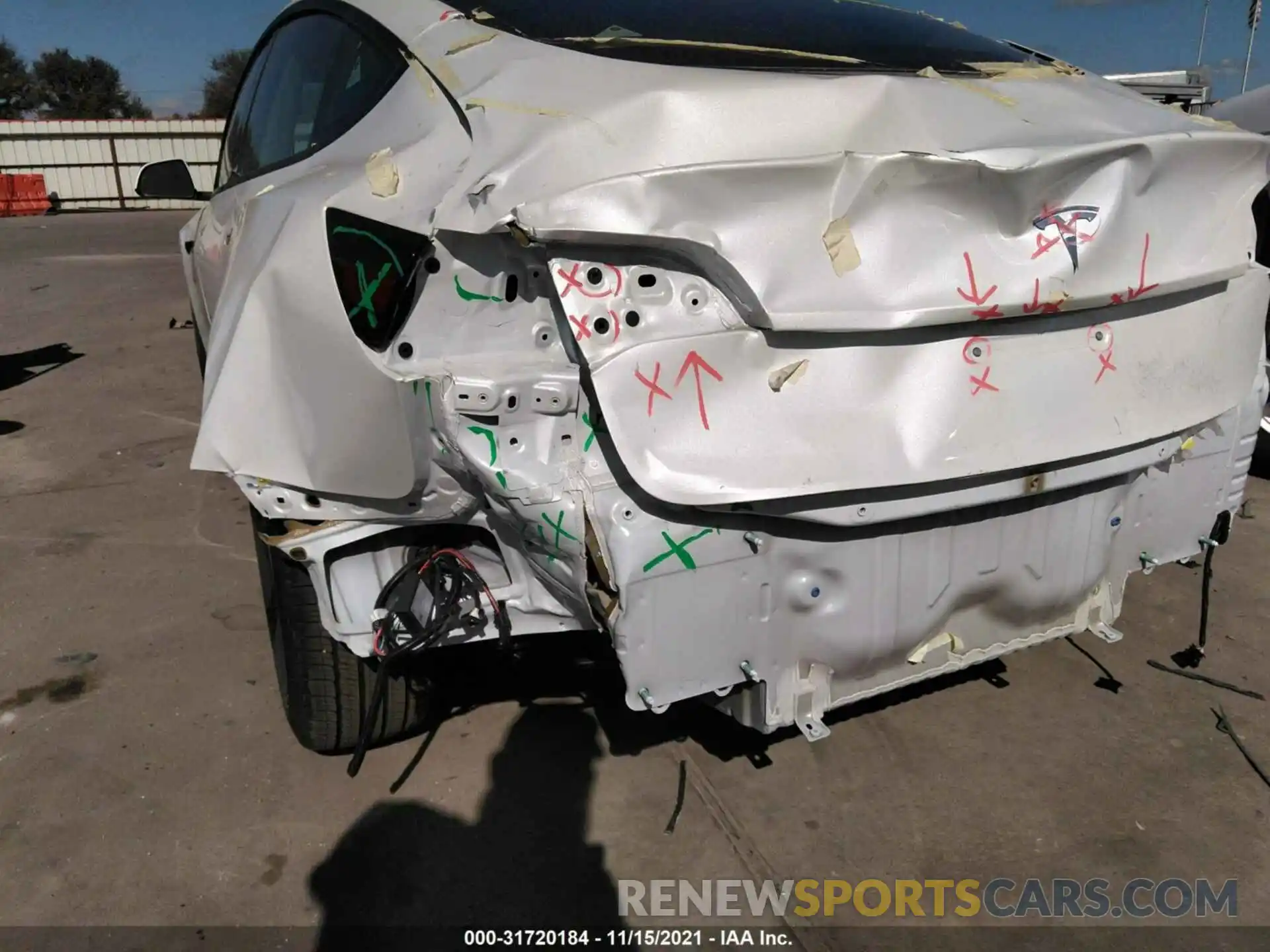 6 Photograph of a damaged car 5YJ3E1EA4MF031703 TESLA MODEL 3 2021