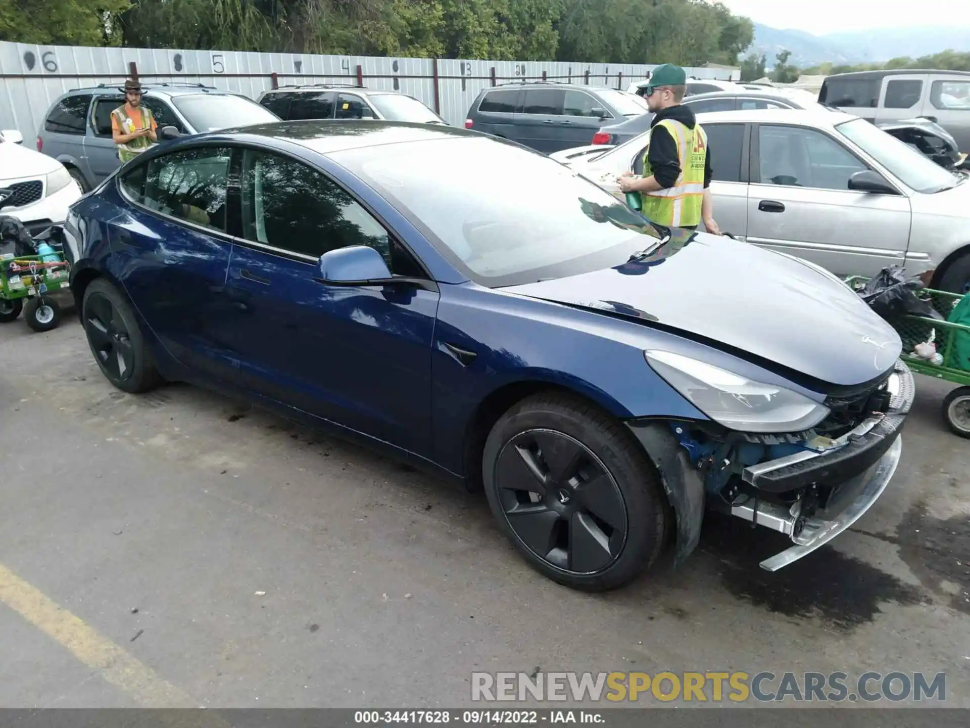 1 Фотография поврежденного автомобиля 5YJ3E1EA4MF041695 TESLA MODEL 3 2021