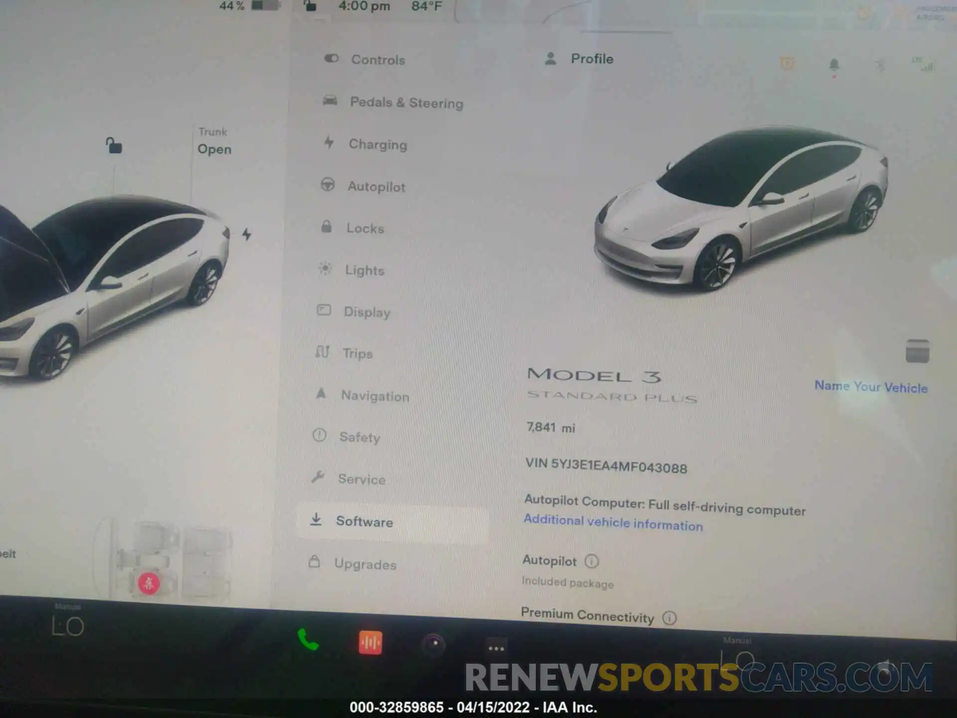 7 Фотография поврежденного автомобиля 5YJ3E1EA4MF043088 TESLA MODEL 3 2021