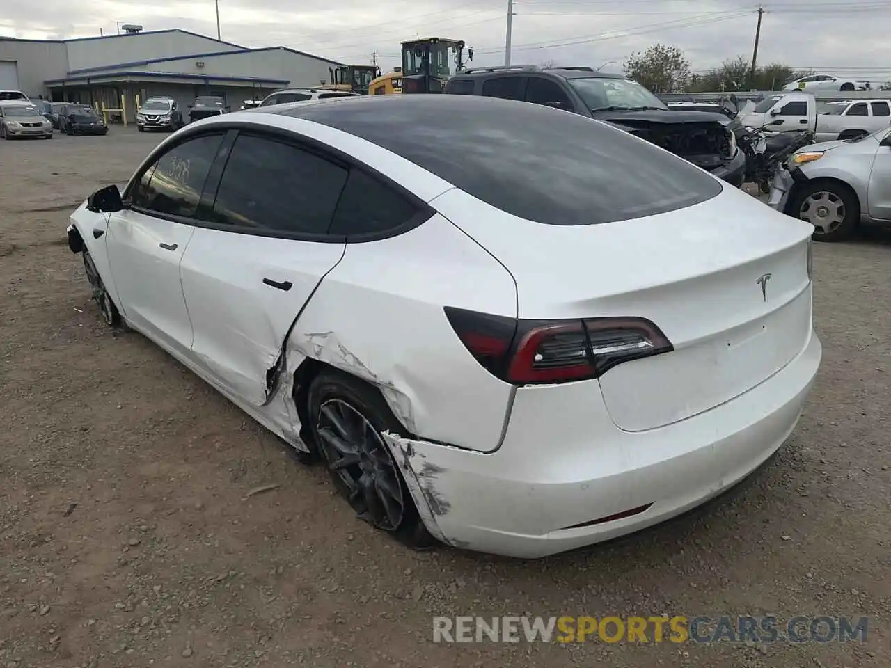 3 Photograph of a damaged car 5YJ3E1EA4MF047786 TESLA MODEL 3 2021