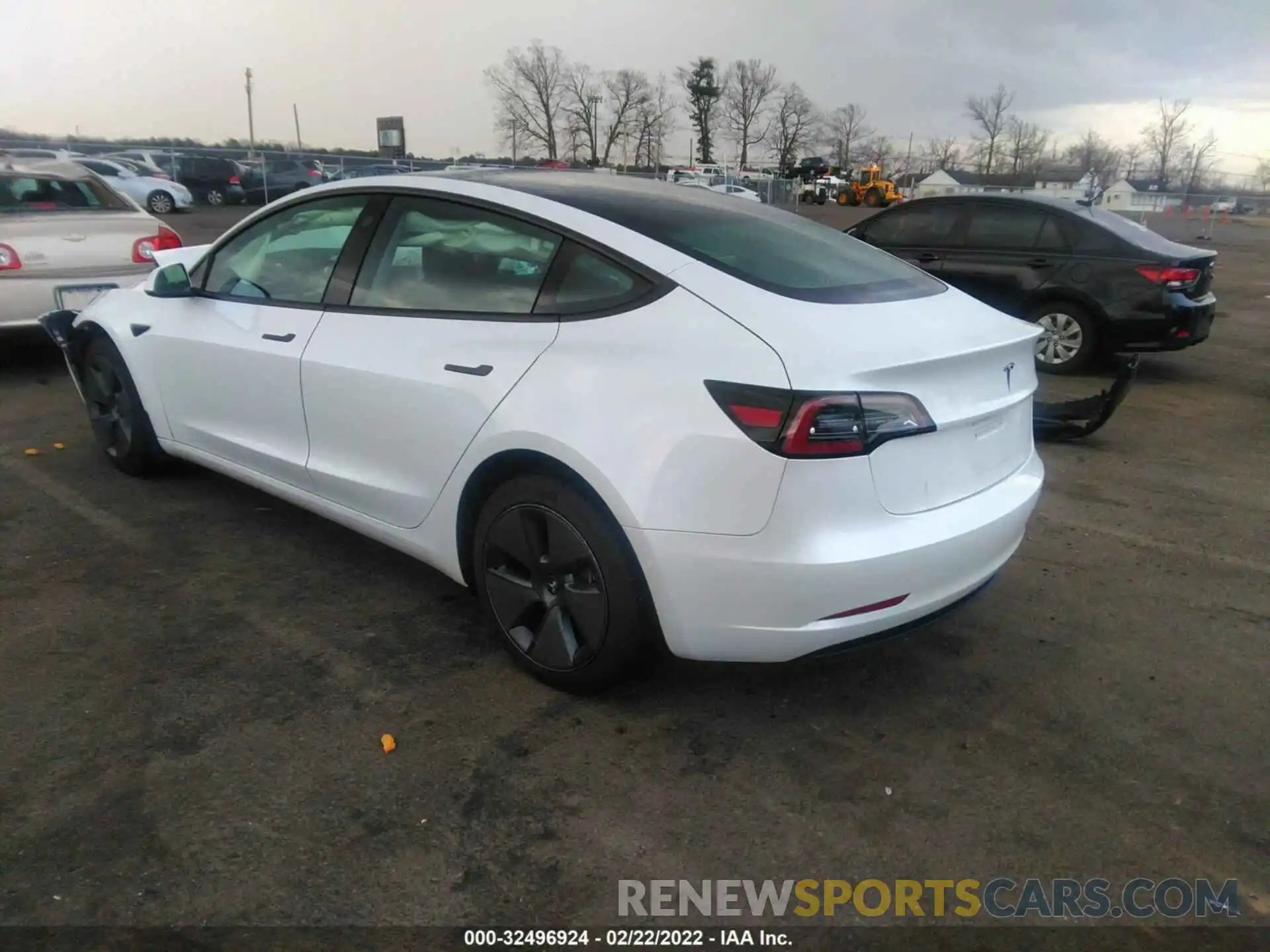 3 Photograph of a damaged car 5YJ3E1EA4MF062904 TESLA MODEL 3 2021