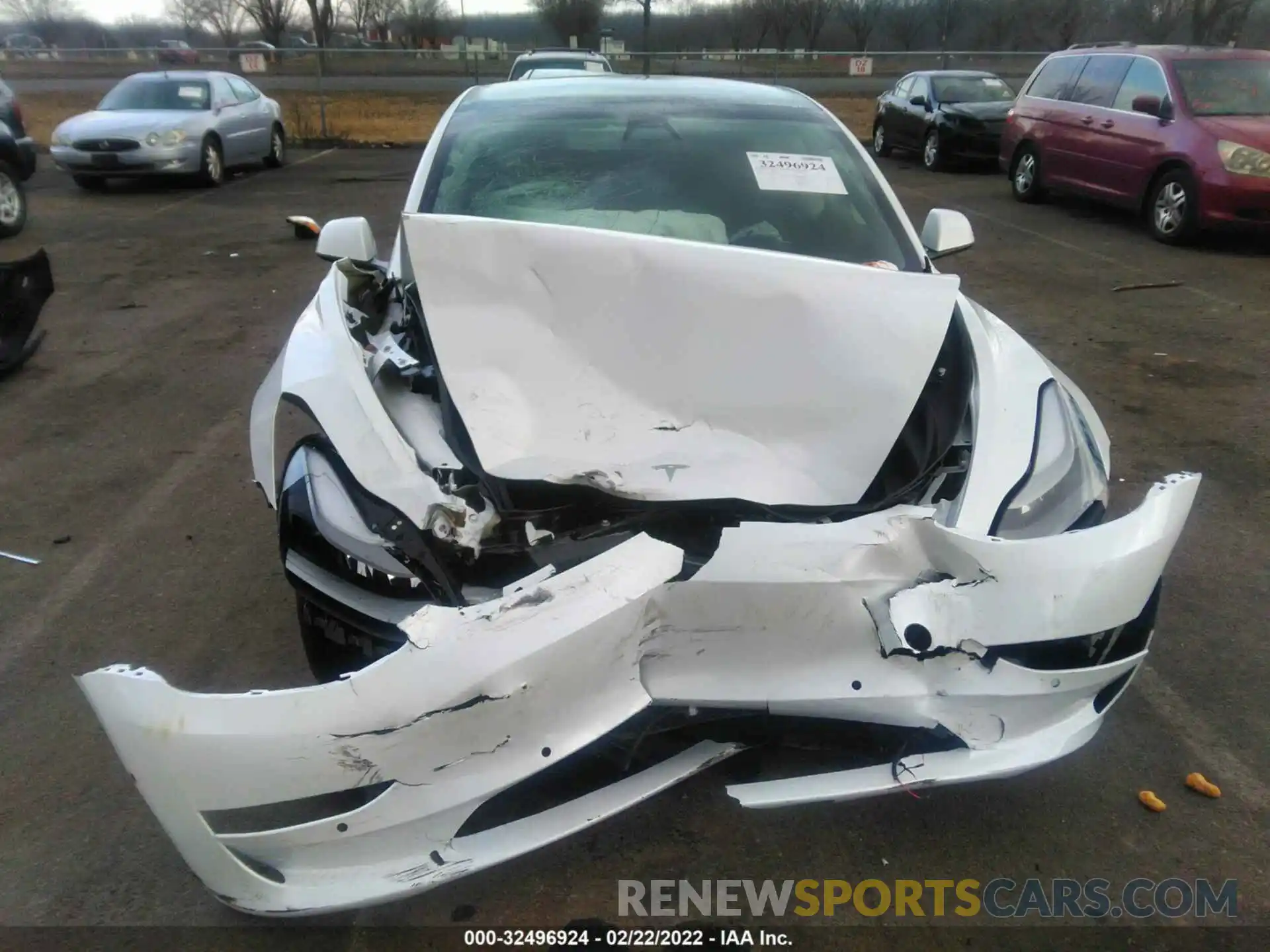 6 Photograph of a damaged car 5YJ3E1EA4MF062904 TESLA MODEL 3 2021