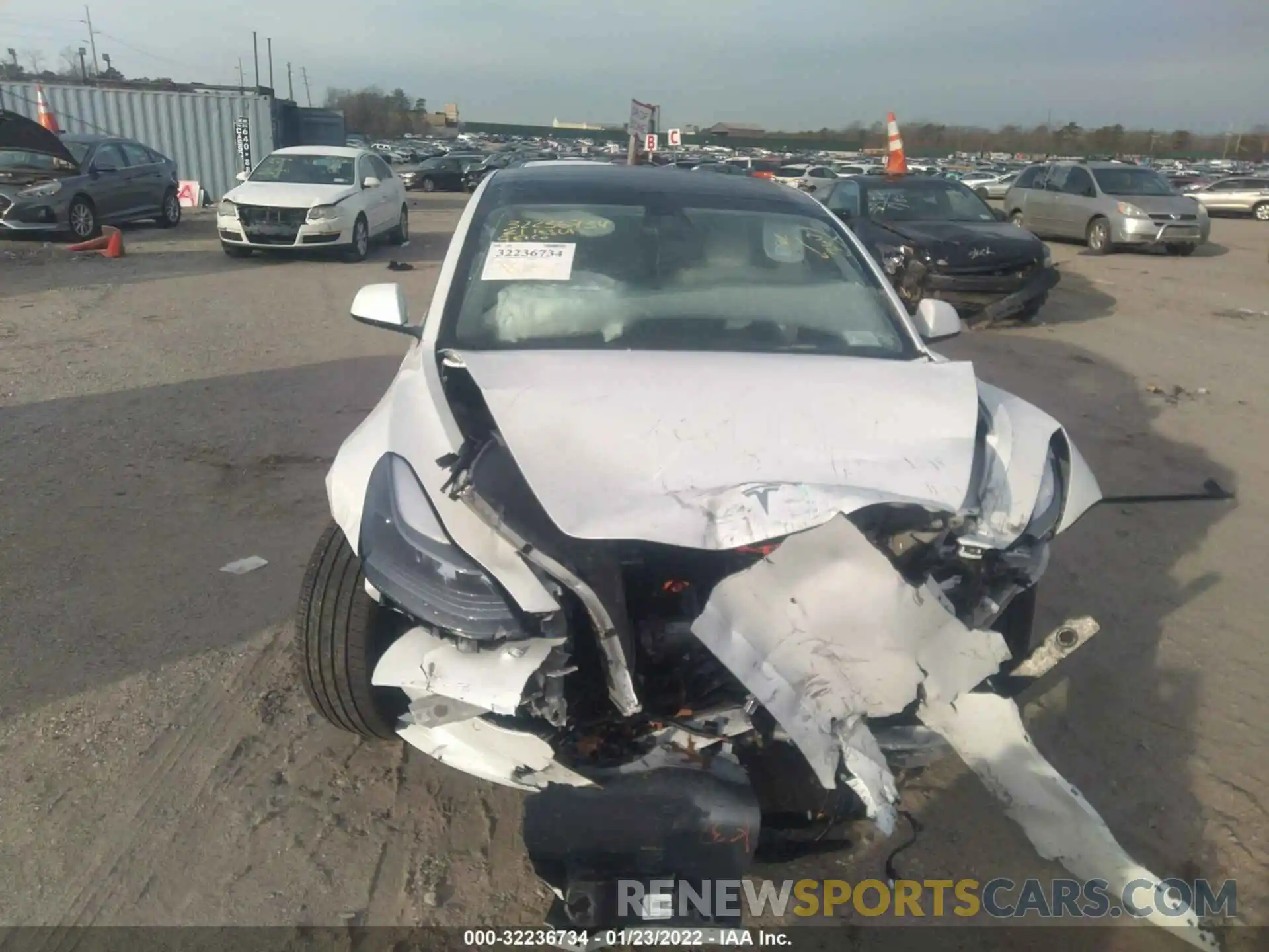 6 Photograph of a damaged car 5YJ3E1EA4MF063082 TESLA MODEL 3 2021