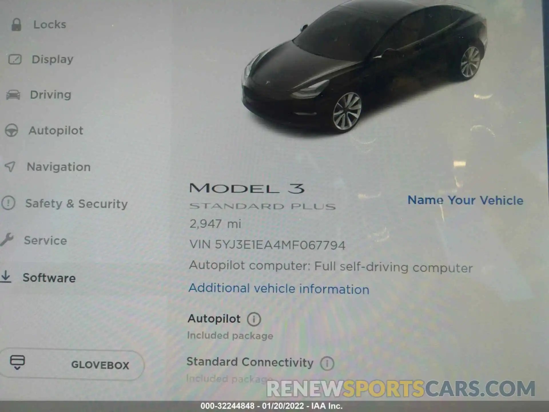 7 Photograph of a damaged car 5YJ3E1EA4MF067794 TESLA MODEL 3 2021