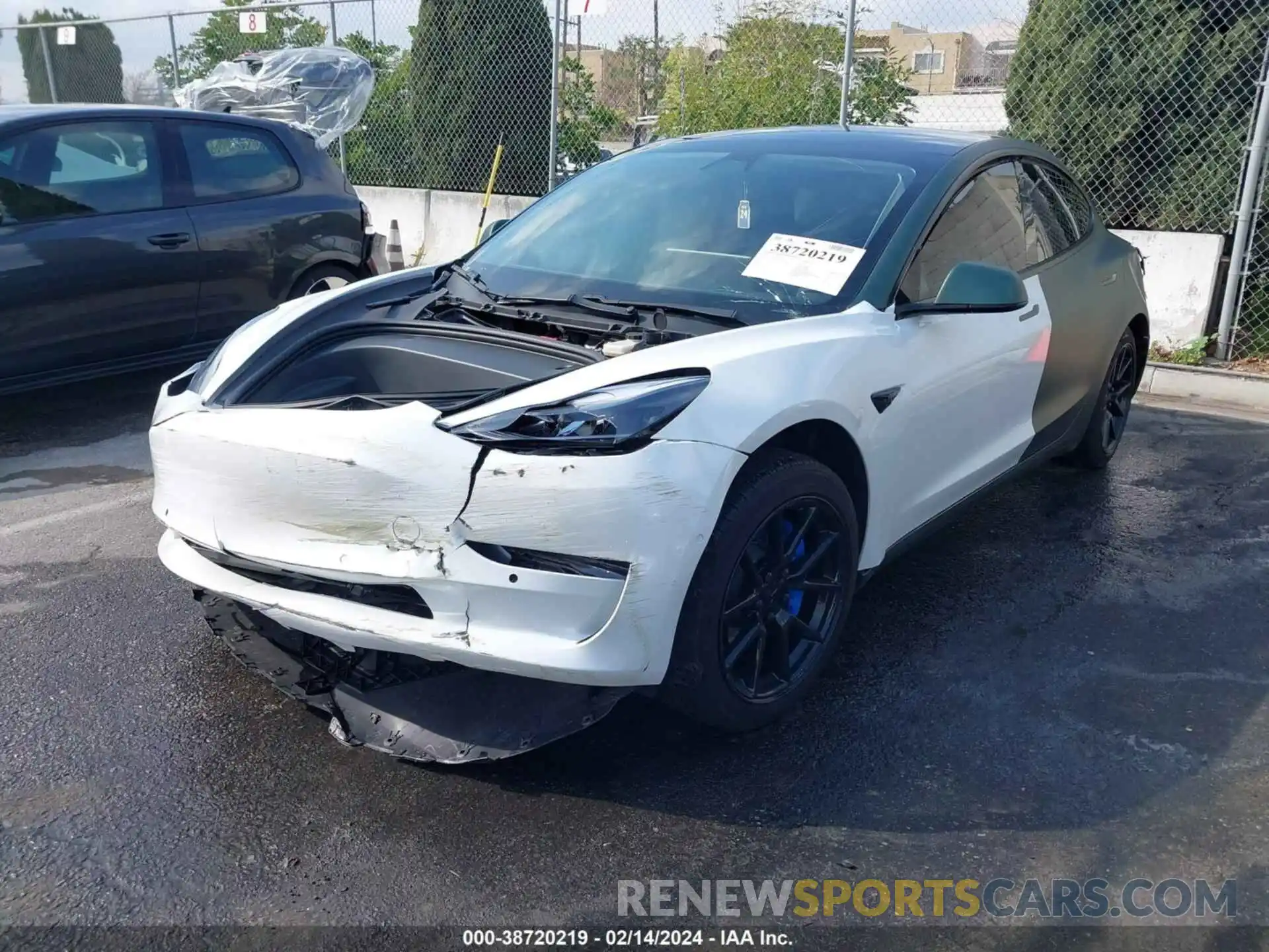 2 Photograph of a damaged car 5YJ3E1EA4MF071120 TESLA MODEL 3 2021