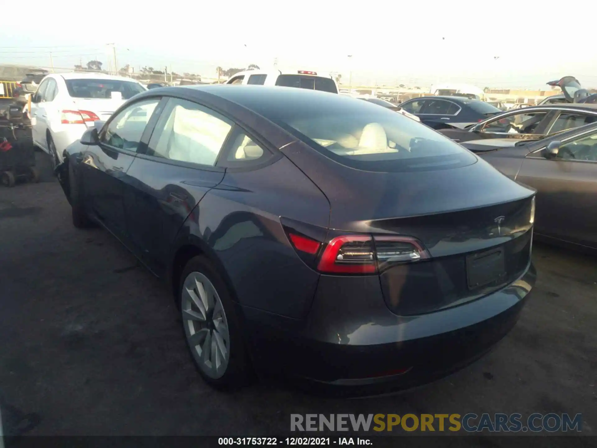 3 Photograph of a damaged car 5YJ3E1EA4MF074535 TESLA MODEL 3 2021