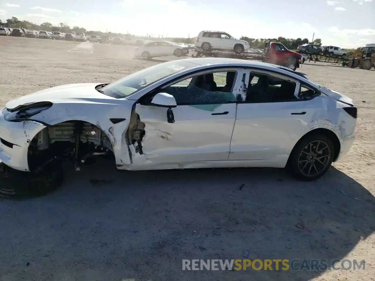 9 Photograph of a damaged car 5YJ3E1EA4MF087141 TESLA MODEL 3 2021