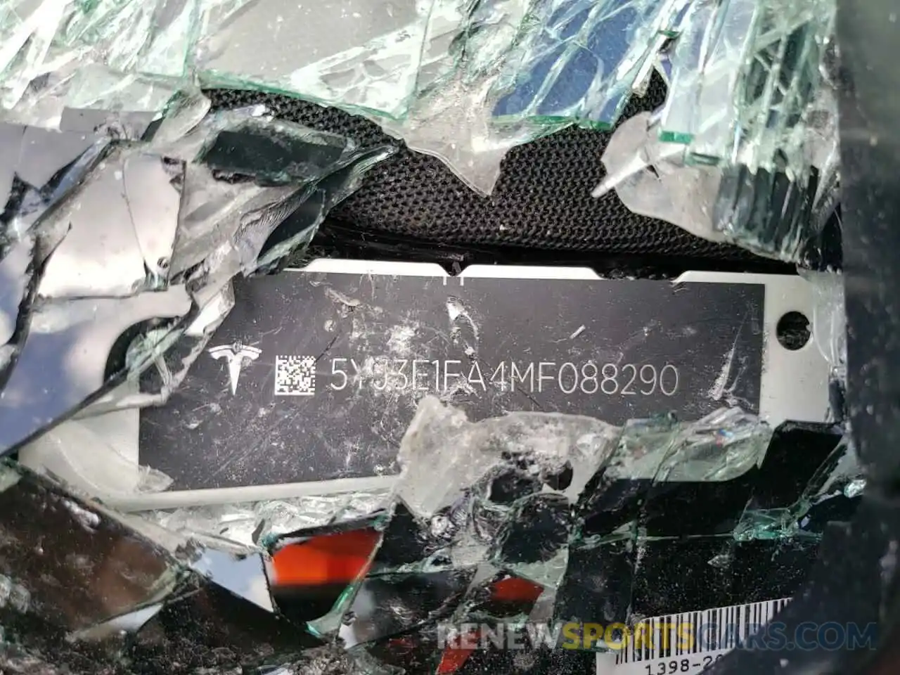 10 Photograph of a damaged car 5YJ3E1EA4MF088290 TESLA MODEL 3 2021