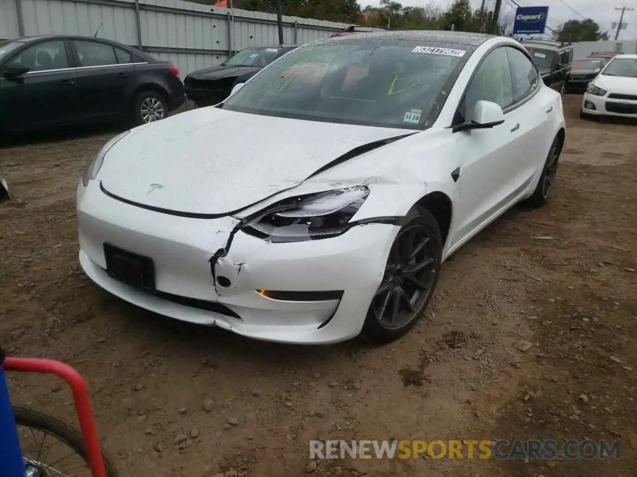 9 Photograph of a damaged car 5YJ3E1EA4MF090668 TESLA MODEL 3 2021