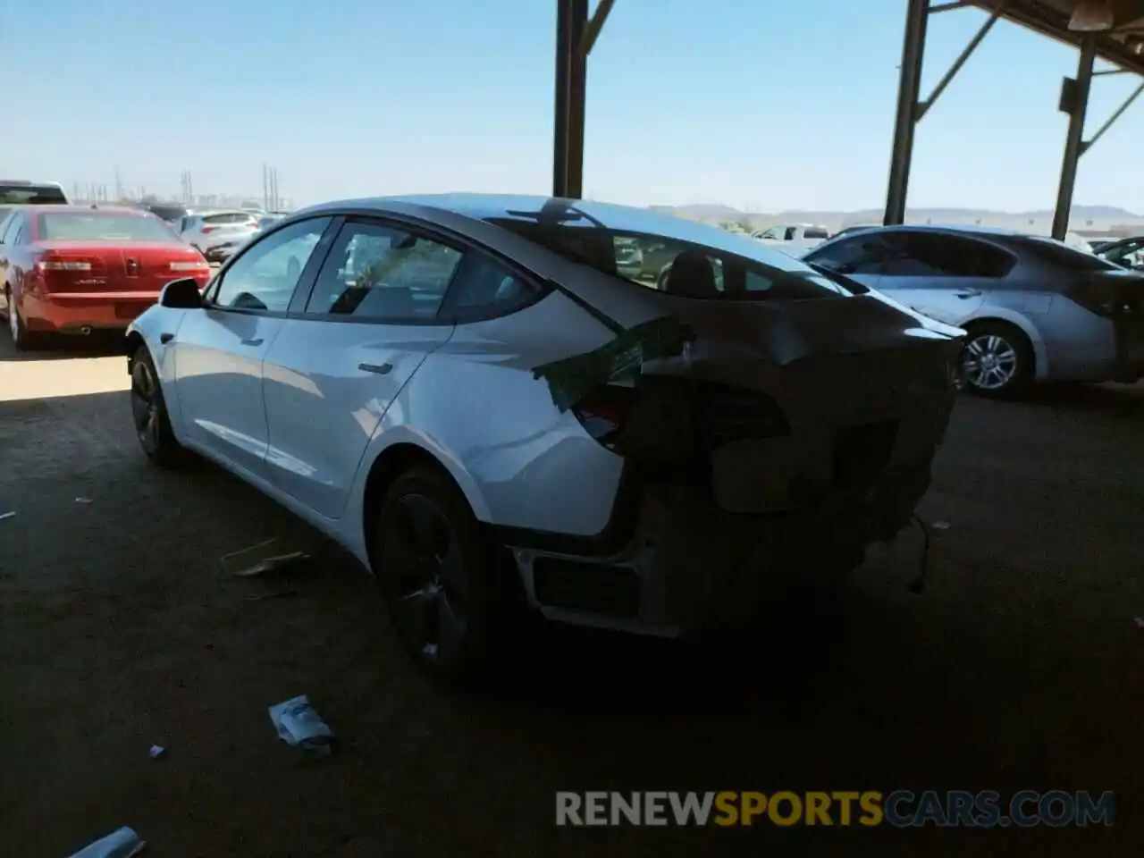 3 Photograph of a damaged car 5YJ3E1EA4MF094185 TESLA MODEL 3 2021