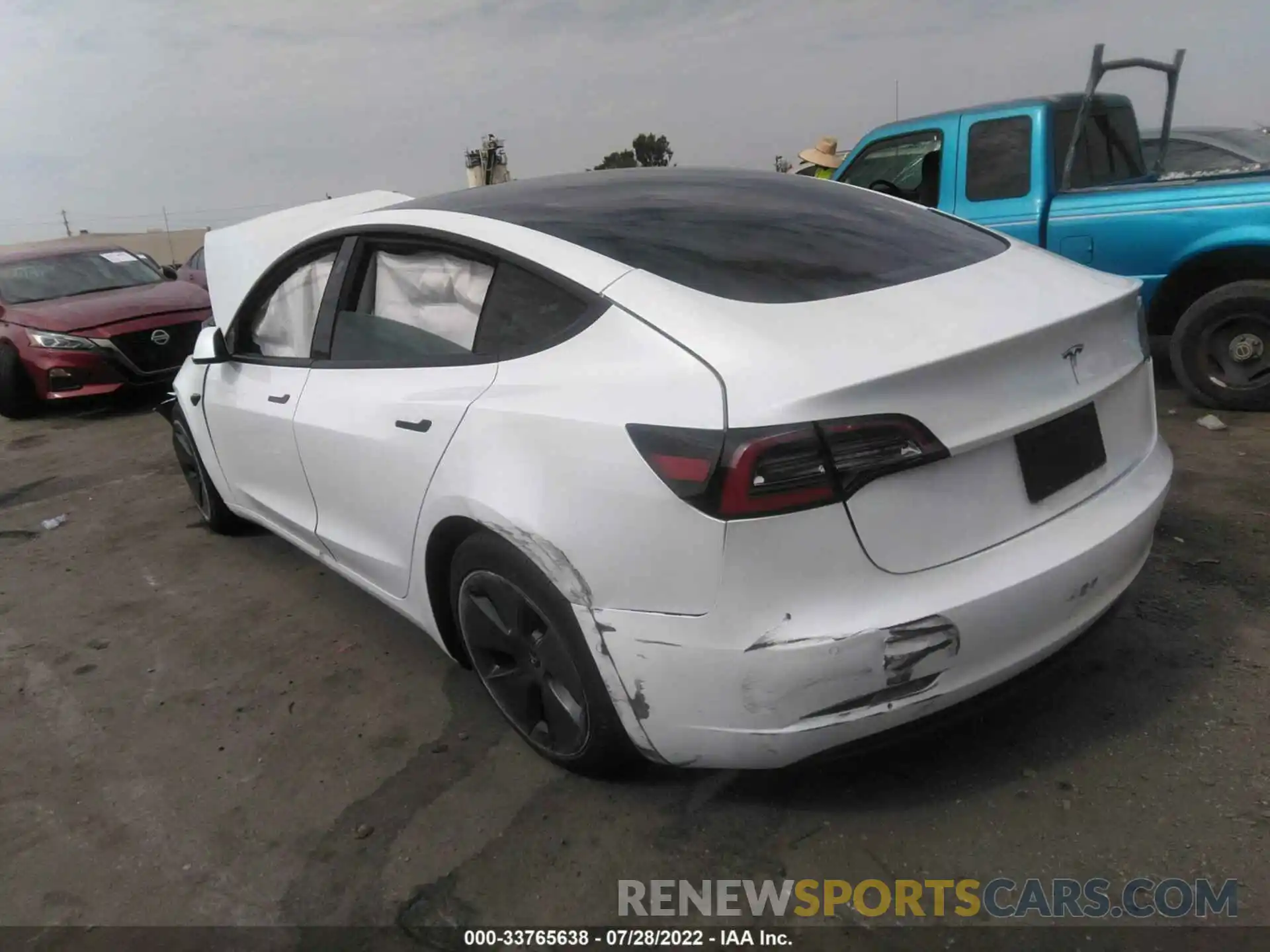 3 Photograph of a damaged car 5YJ3E1EA4MF098074 TESLA MODEL 3 2021