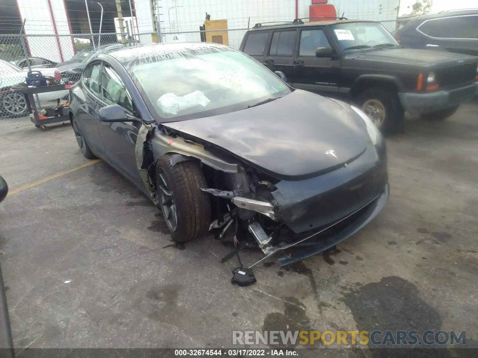 6 Photograph of a damaged car 5YJ3E1EA4MF098124 TESLA MODEL 3 2021