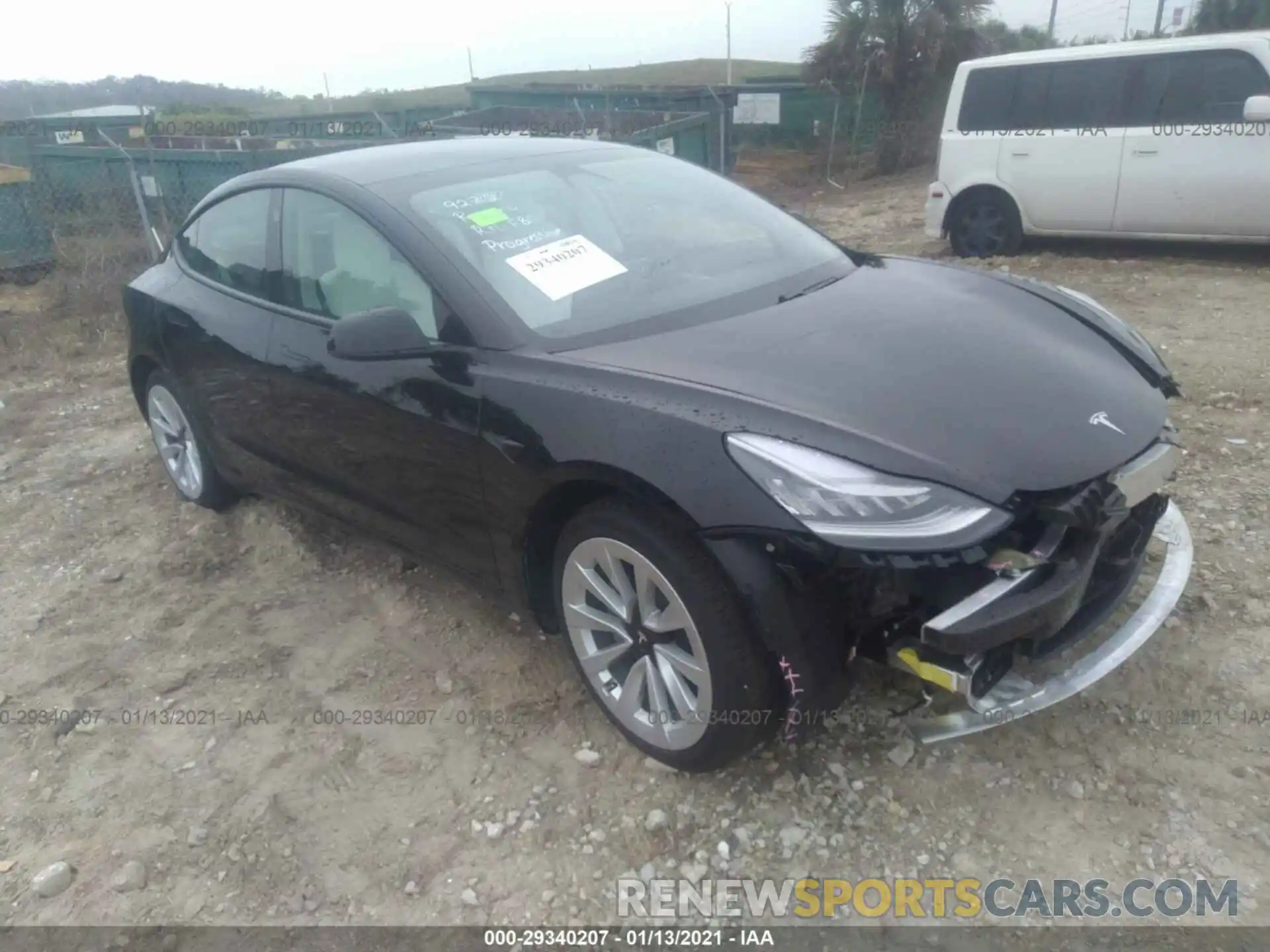 1 Photograph of a damaged car 5YJ3E1EA4MF849920 TESLA MODEL 3 2021