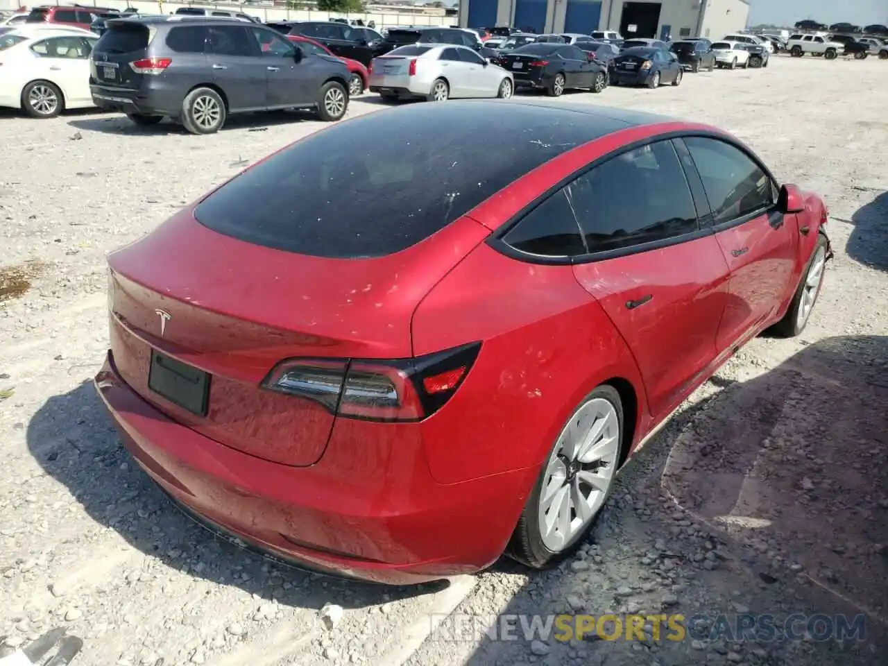 4 Photograph of a damaged car 5YJ3E1EA4MF851263 TESLA MODEL 3 2021