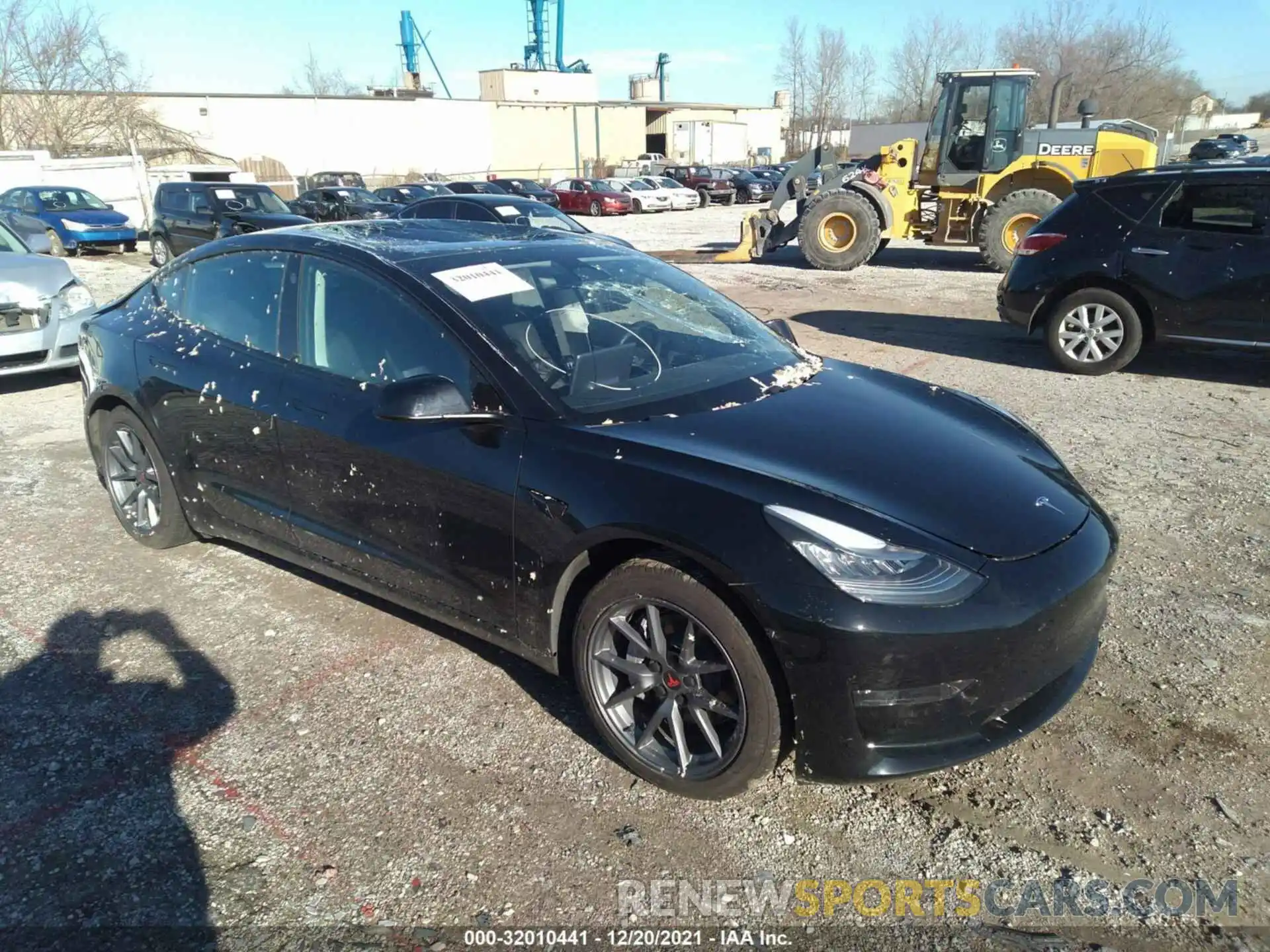 1 Photograph of a damaged car 5YJ3E1EA4MF859332 TESLA MODEL 3 2021