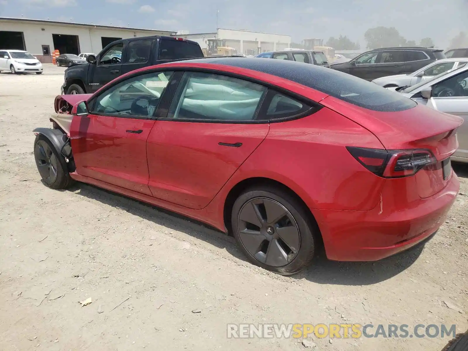 3 Photograph of a damaged car 5YJ3E1EA4MF866975 TESLA MODEL 3 2021