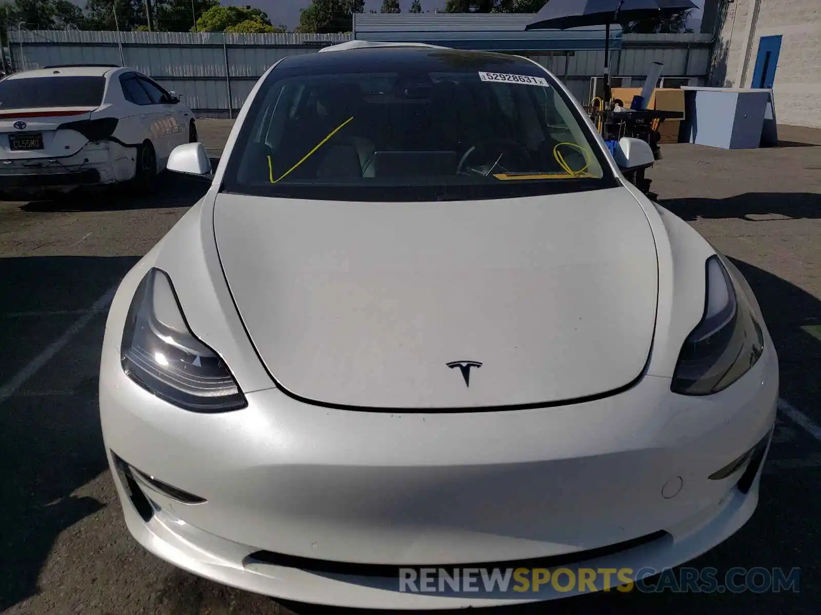 9 Photograph of a damaged car 5YJ3E1EA4MF873912 TESLA MODEL 3 2021