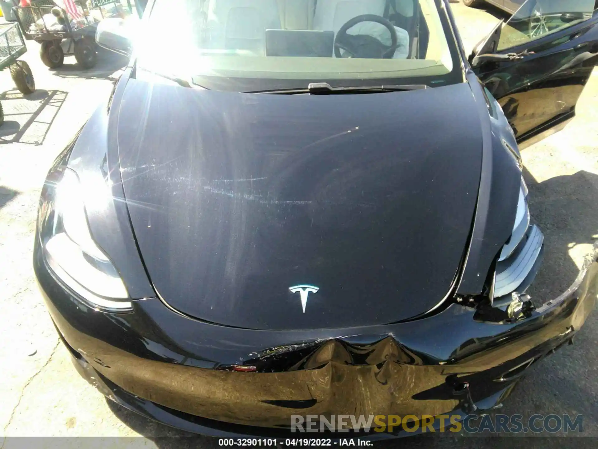 10 Photograph of a damaged car 5YJ3E1EA4MF875143 TESLA MODEL 3 2021