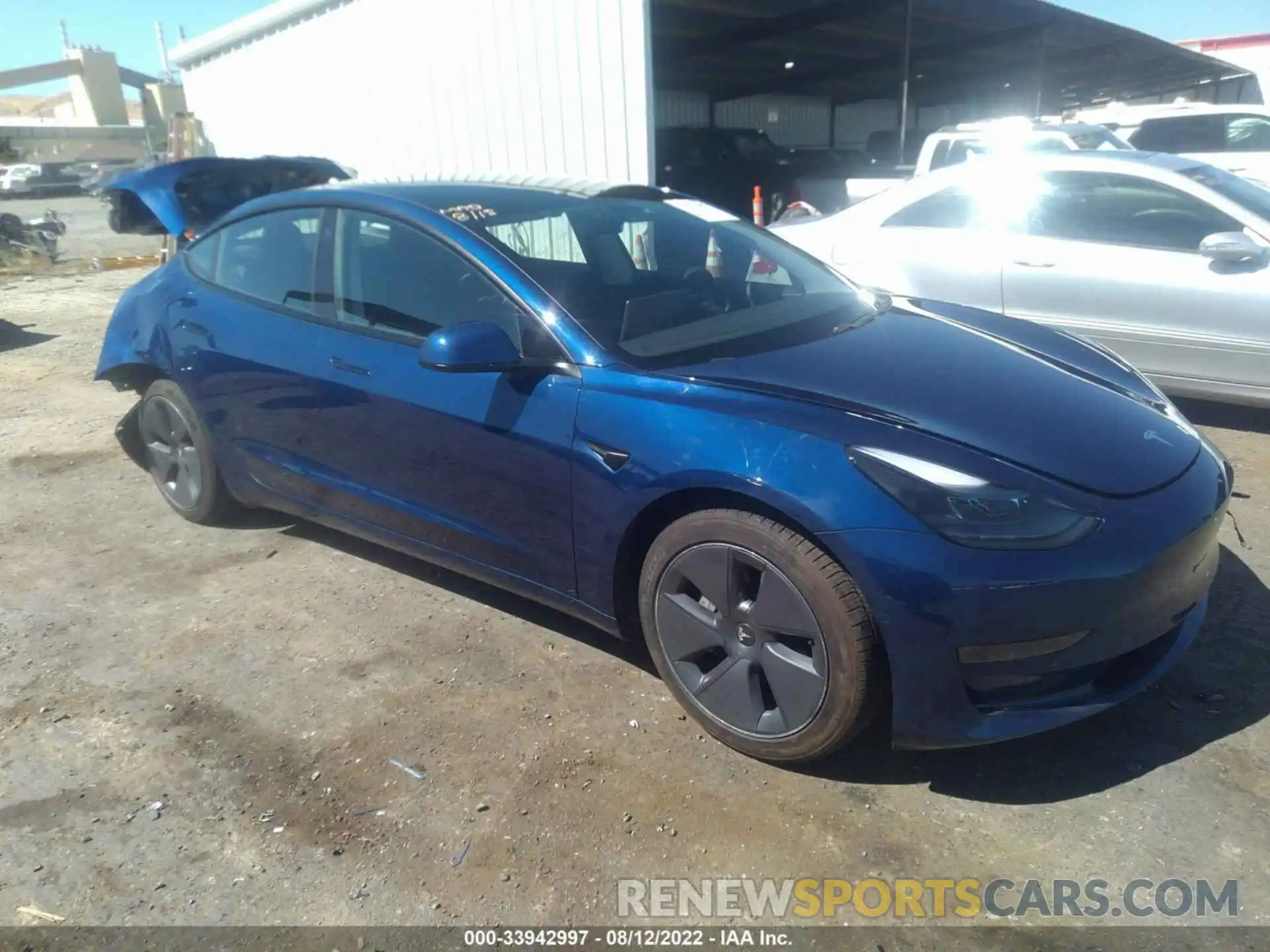 1 Photograph of a damaged car 5YJ3E1EA4MF875174 TESLA MODEL 3 2021