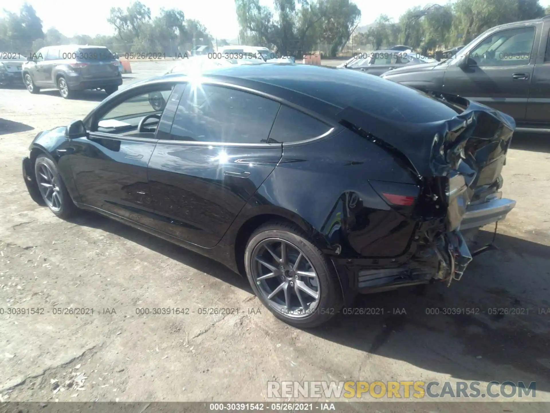 3 Photograph of a damaged car 5YJ3E1EA4MF875532 TESLA MODEL 3 2021