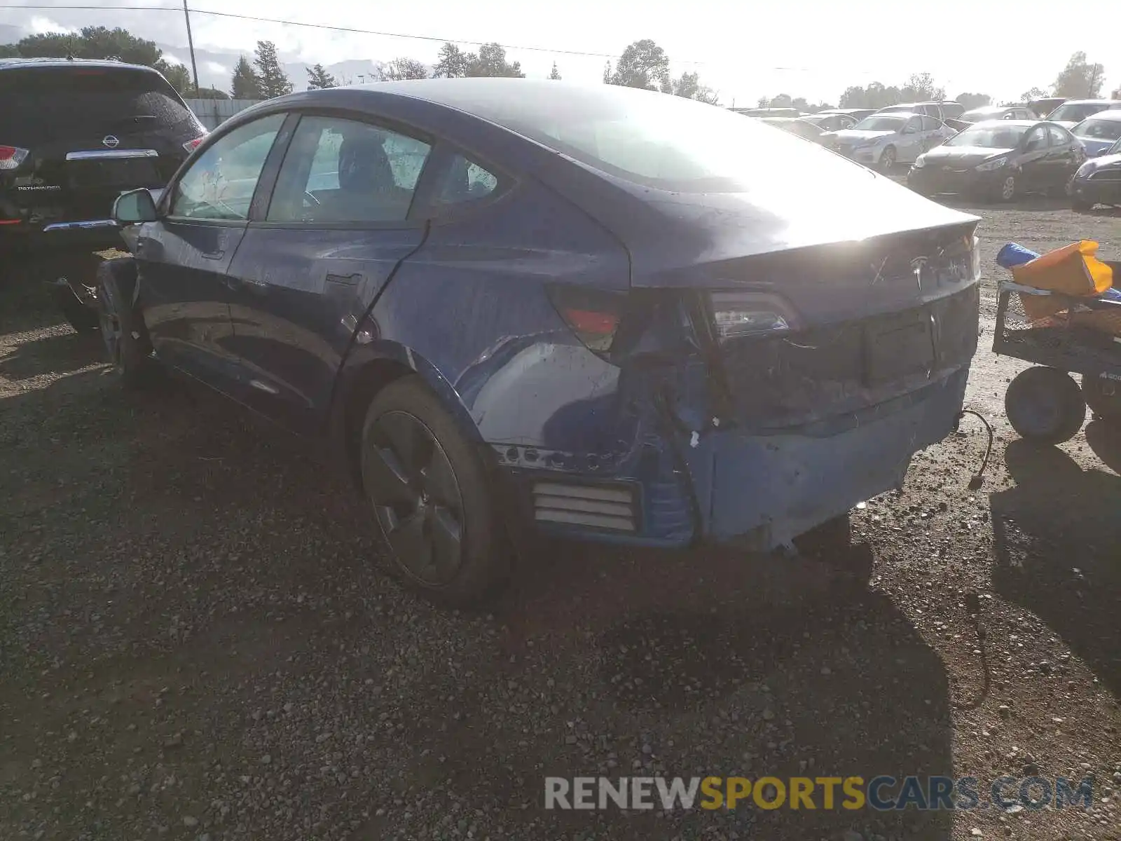 3 Photograph of a damaged car 5YJ3E1EA4MF877510 TESLA MODEL 3 2021