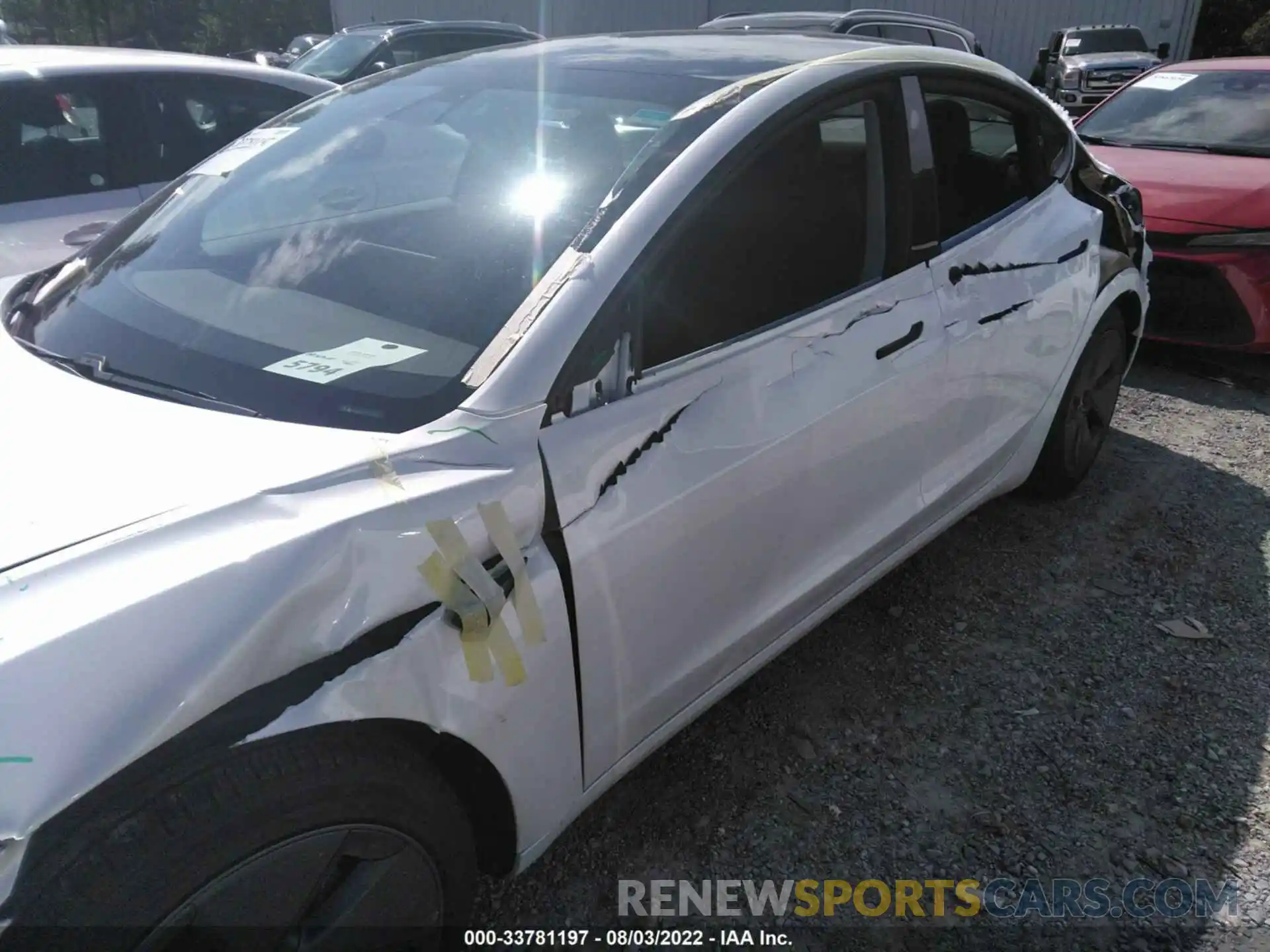 6 Photograph of a damaged car 5YJ3E1EA4MF918282 TESLA MODEL 3 2021