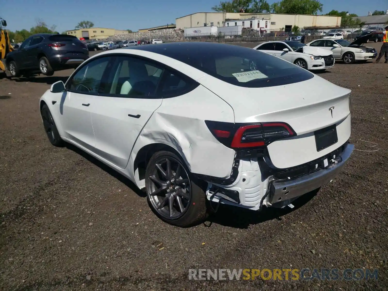 3 Photograph of a damaged car 5YJ3E1EA4MF920534 TESLA MODEL 3 2021