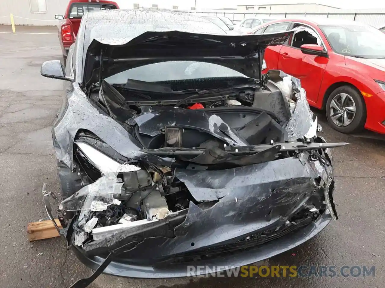 9 Photograph of a damaged car 5YJ3E1EA4MF920727 TESLA MODEL 3 2021