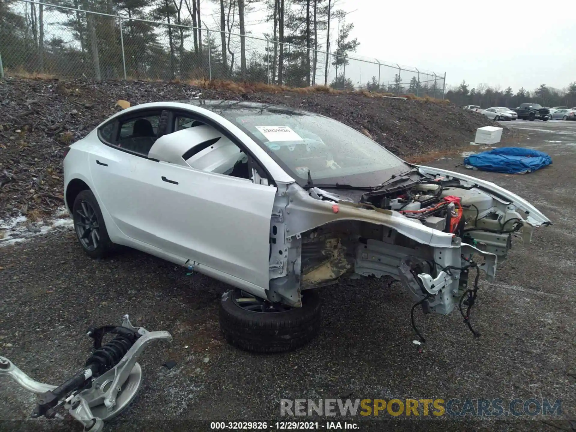 1 Photograph of a damaged car 5YJ3E1EA4MF921201 TESLA MODEL 3 2021