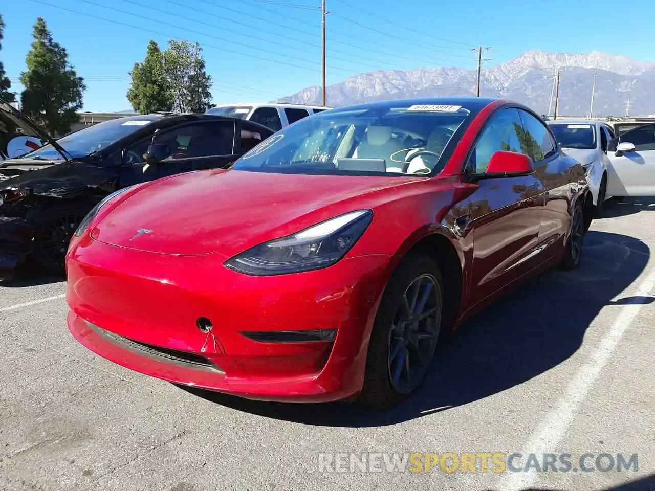 2 Фотография поврежденного автомобиля 5YJ3E1EA4MF921635 TESLA MODEL 3 2021