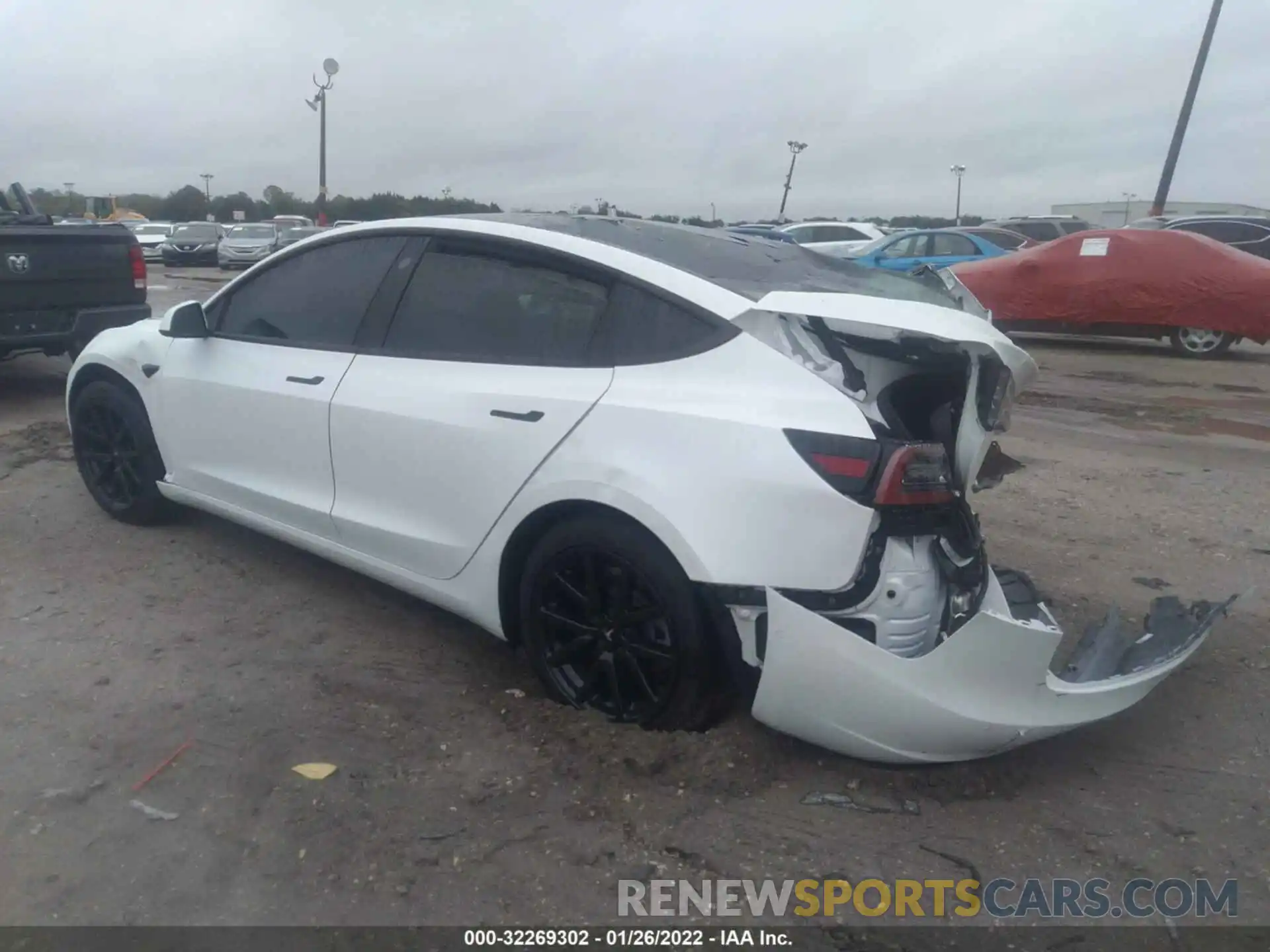 3 Photograph of a damaged car 5YJ3E1EA4MF922557 TESLA MODEL 3 2021