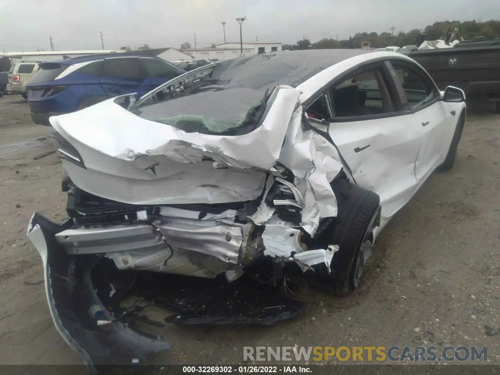 6 Photograph of a damaged car 5YJ3E1EA4MF922557 TESLA MODEL 3 2021