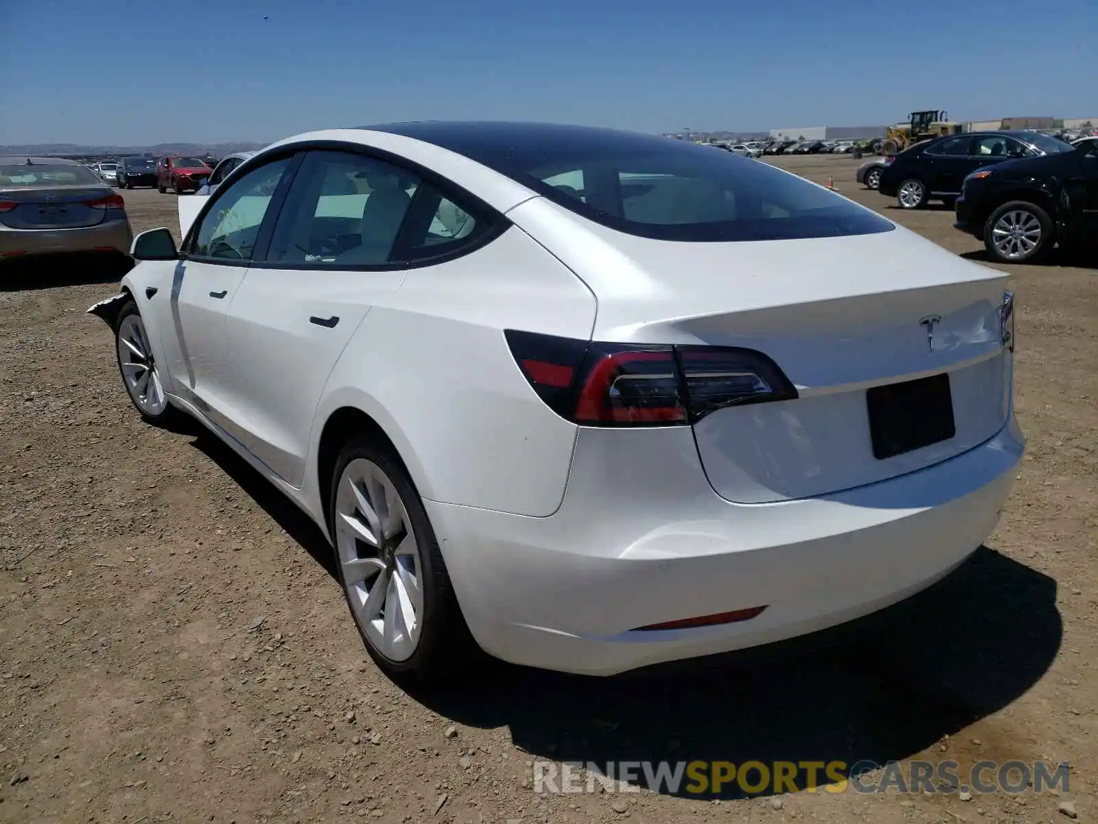 3 Photograph of a damaged car 5YJ3E1EA4MF927788 TESLA MODEL 3 2021