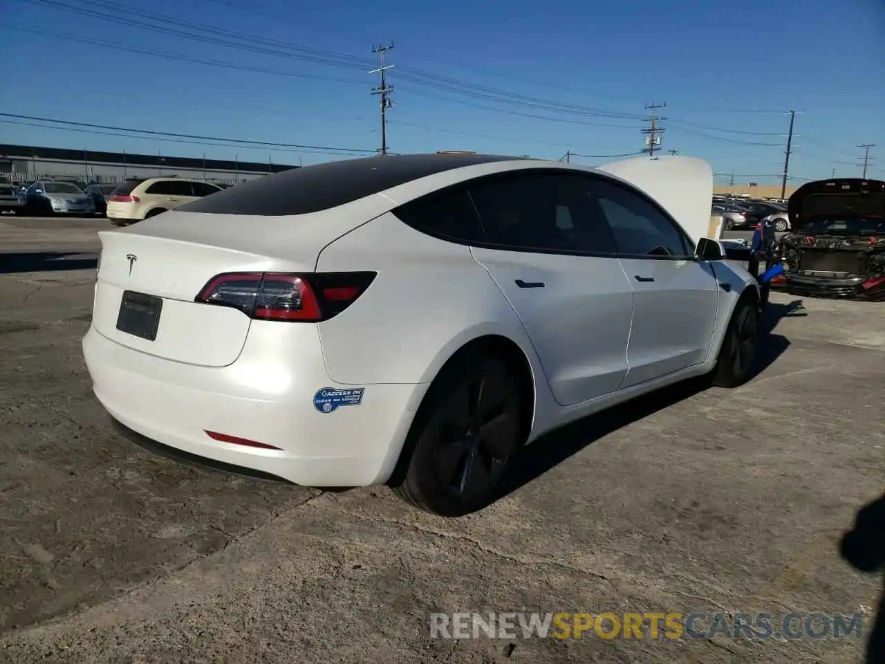 4 Photograph of a damaged car 5YJ3E1EA4MF941495 TESLA MODEL 3 2021