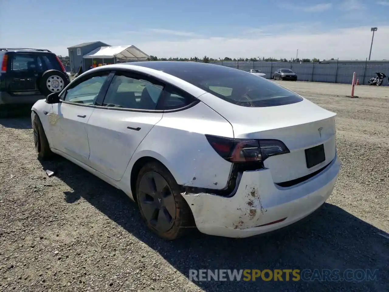 3 Photograph of a damaged car 5YJ3E1EA4MF961567 TESLA MODEL 3 2021