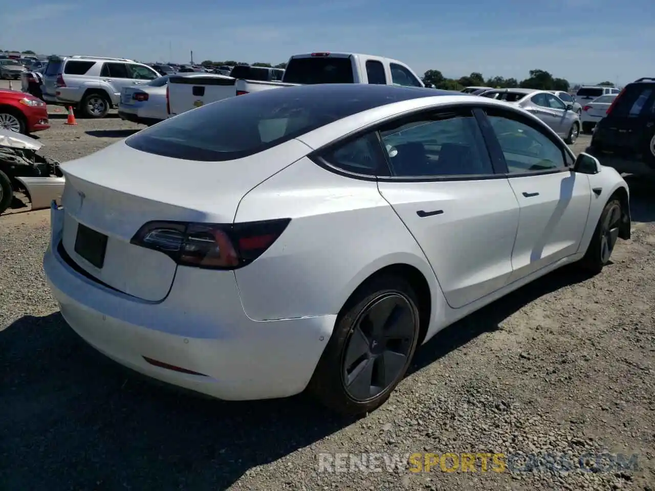 4 Фотография поврежденного автомобиля 5YJ3E1EA4MF961567 TESLA MODEL 3 2021