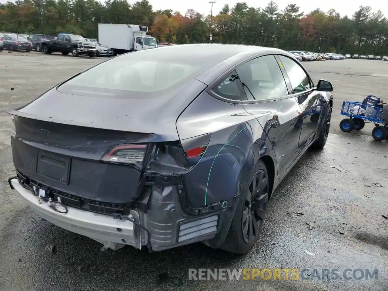 9 Photograph of a damaged car 5YJ3E1EA4MF969023 TESLA MODEL 3 2021