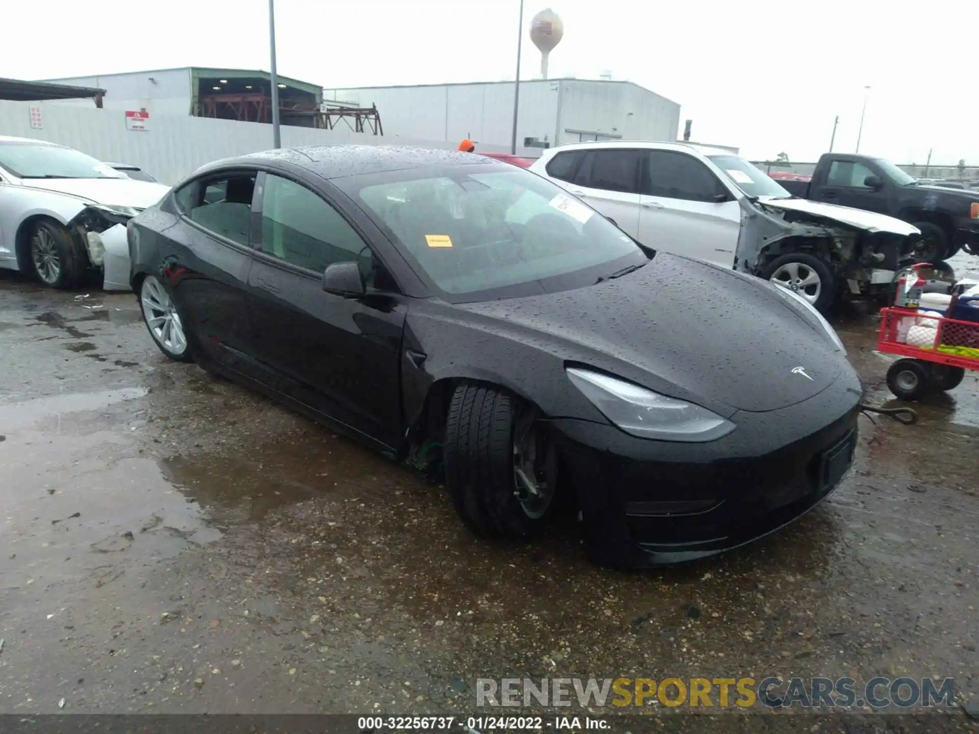 1 Фотография поврежденного автомобиля 5YJ3E1EA4MF977641 TESLA MODEL 3 2021